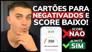 5 Cartões de Crédito Para Negativados